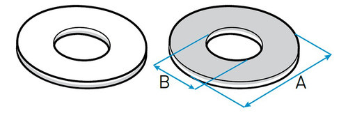 Arandela Bimetálica De Aluminio-cobre Ae-4 Lct| Symnet 1