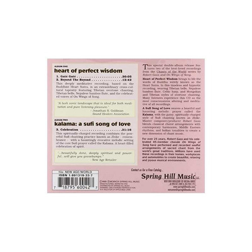 Gass Robert/wings Of Song Heart Of Perfect Wisdom/sufi So Cd 1