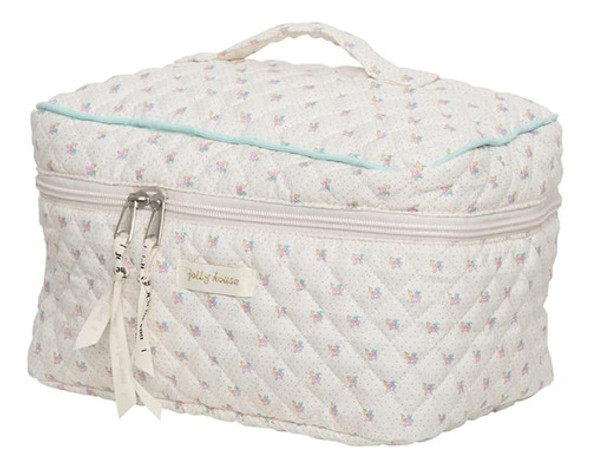 Ormein Bolsa De Maquillaje De Algodón Floral, 0