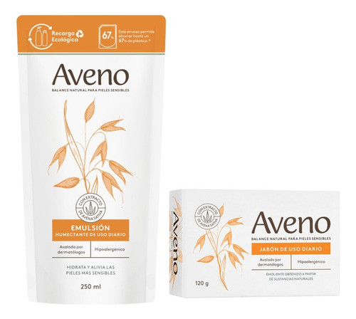 Kit Aveno Emulsión Refill + Jabón 0