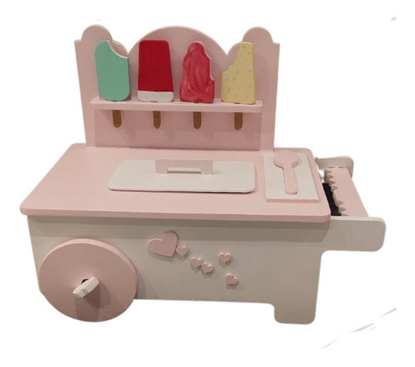 Carrito De Helados Juguete Madera. Linea Montessori 0