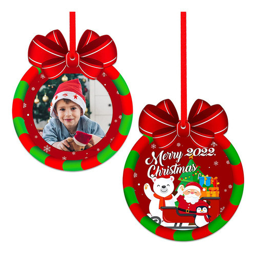 Sicohome Adorno De Marco De Navidad 2022, Adorno De Fotos De 0