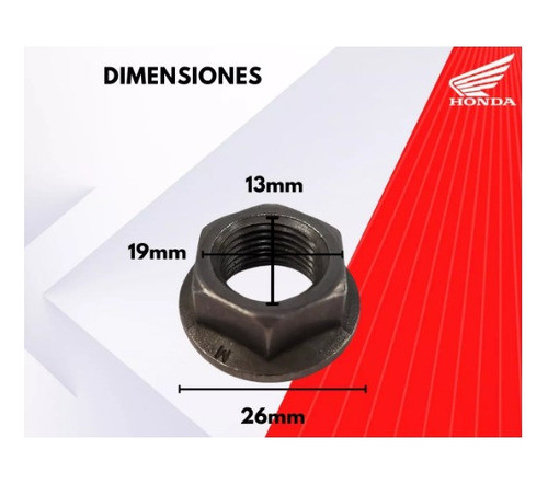 Tuerca Orig Volan Magnetico Honda Cg 150 Titan Centro Motos 1
