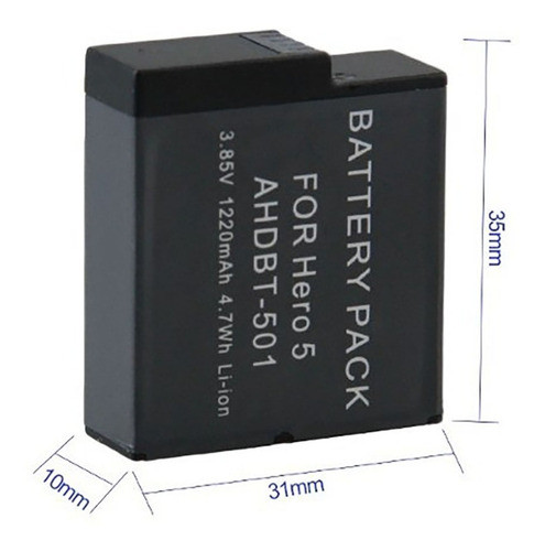 1bateria Para Gopro Hero 5 6 7 Black Ahdbt-501 1