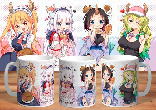 Taza Kobayashi-san Chi No Maid Dragon De Cerámica 0