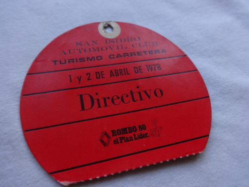 Entrada 1978 Turismo Carretera Torino Renault Tc Auto Club 0
