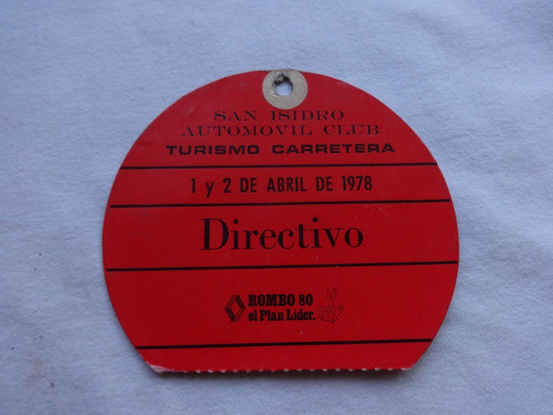 Entrada 1978 Turismo Carretera Torino Renault Tc Auto Club 1