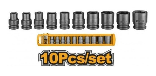 Juego 10 Dados De Impacto 1/2  Ingco Hkissd12101 *ub* 0