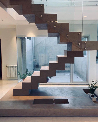 Escalera Revestida En Microcemento Cemento Alisado Micropiso 1