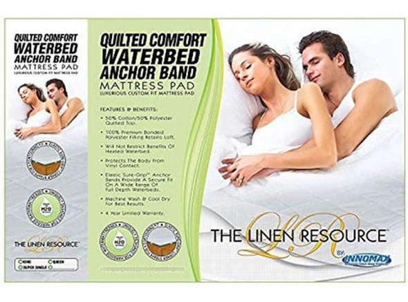 Innomax The Linen Resource Acolchado Comfort Colchón De Agua 1