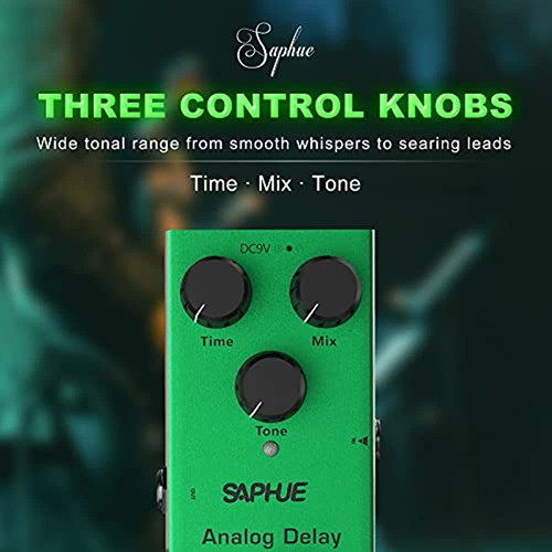Saphue Pedal De Efectos De Guitarra Con Retardo Analógico Pe 1