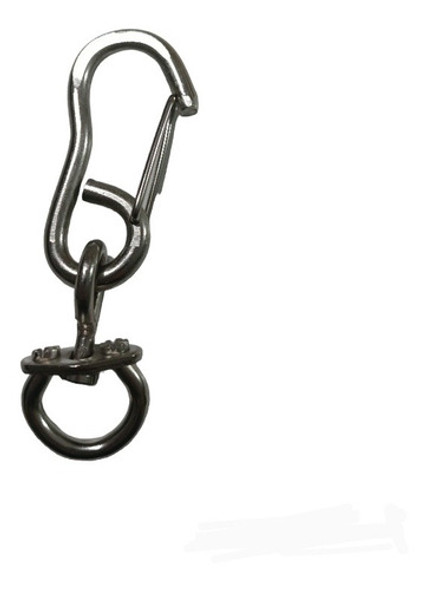 Mosquetón De Seguridad Niquelado 1 , 15 Centrimetros Largo 0