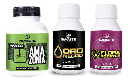 Namaste Amazonia Roots 150grs Oro Negro Flora Booster 100ml 0