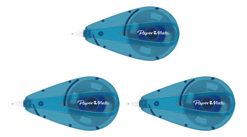 Cinta Correctora Paper Mate 5 Mm X 6 Mts.  X 3 Unidades 0