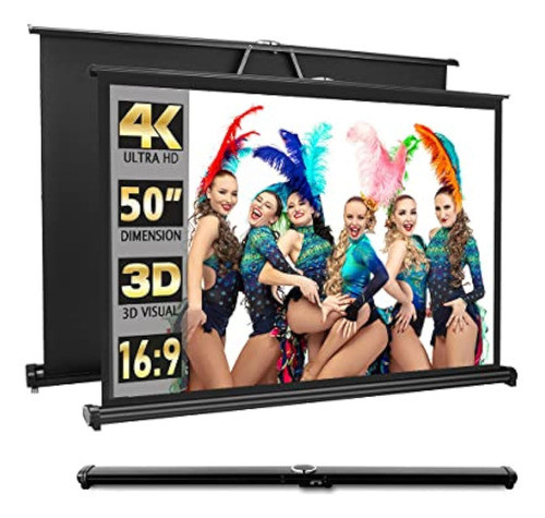 Nueva Pantalla De Proyector Portátil Móvil De 50 0