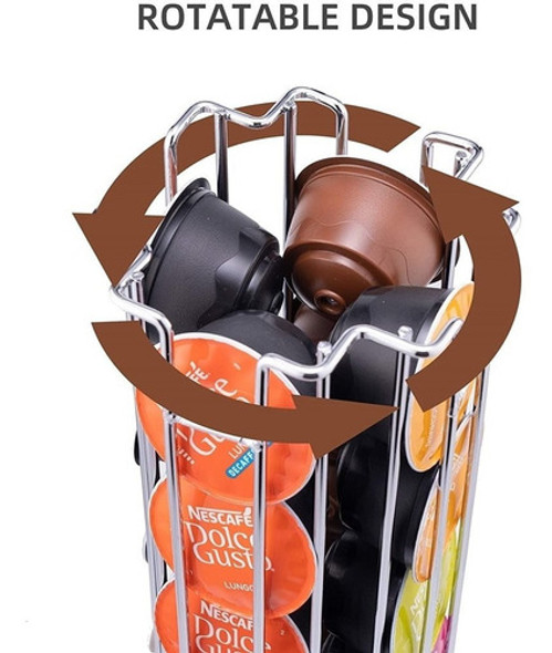 Soporte Giratorio Cafe Dolce Gusto Metal 24 Capsulas 1 Soporte Giratorio Cafe Dolce Gusto Metal 24 Capsulas 1