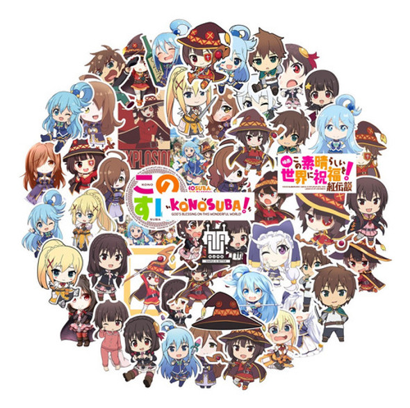 Konosuba! Pack 100 Stickers Variados 0