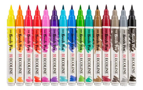 Marcador De Acuarela Líquida Ecoline Brush Pen Rotulador X 1 1