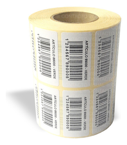 Códigos De Barra Autoadhesivos De 38x20 Mm En Rollo X 4.000 0