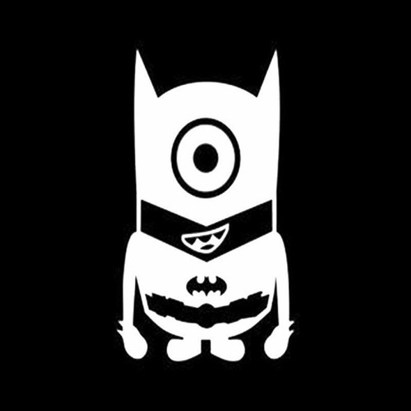 Sticker, Pegotin, Calcomania Minion Batman Envynilos 1