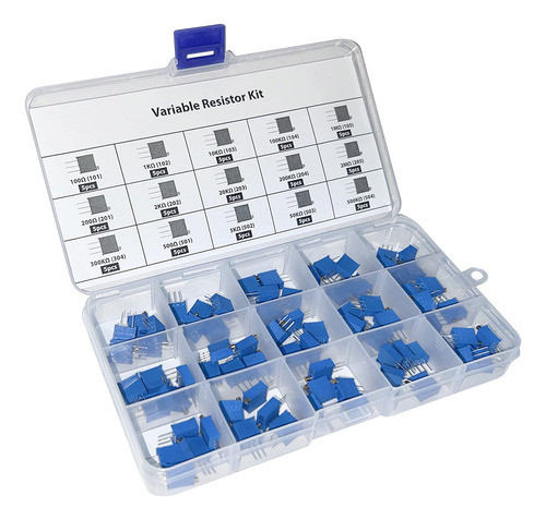 Makerspot Resistencias Variables, 75 Piezas, Kit Surtido De 0