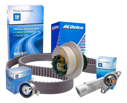 Kit Distribucion Corsa Classic Agile Con Bomba Y Termostato Original 0