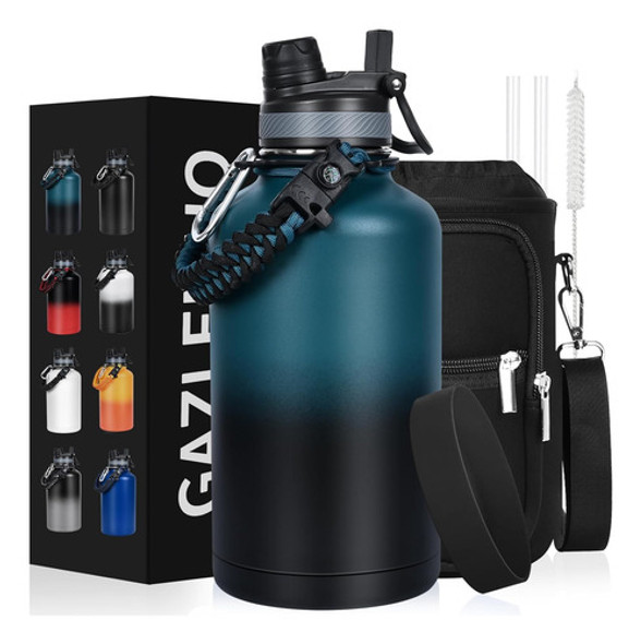 Botella Agua Termo 1 89 Litros Triple Pared Gimnasio Deporte 0