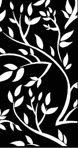 Panel Decorativo 0.60x1.20 Modelo Hojas - Chapa 0.9mm 0