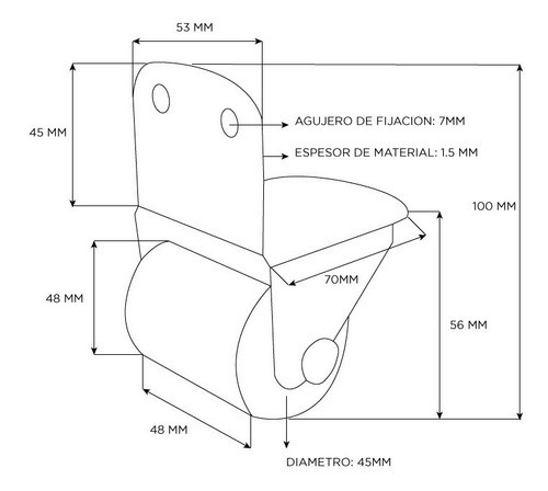 Rueda L Exterior Negro Kit X 2 Rack Anvil Rab R0133blk 1