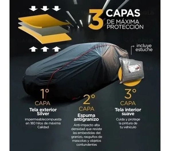 Funda Cubre Auto Duster Antigranizo Impermeable Silver 1 Funda Cubre Auto Duster Antigranizo Impermeable Silver 1