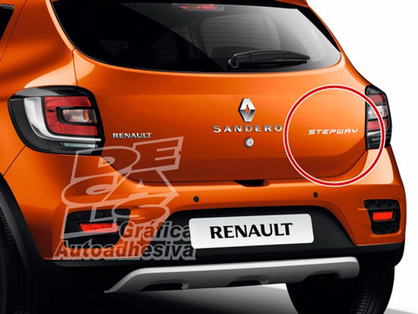 Calcomania Renault Sandero Stepway De Baúl 2015 - 2016 0 Calcomania Renault Sandero Stepway De Baúl 2015 - 2016 0
