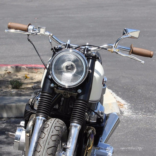 Puños Moto Custom Cafe Racer Biltwell Renegade Marron Avant 1