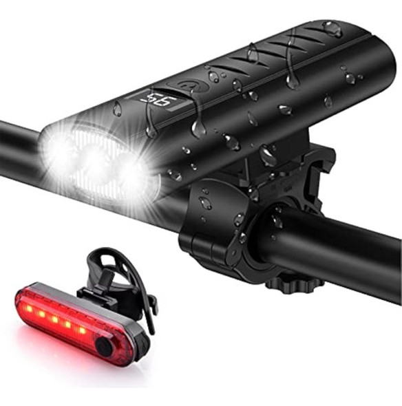 Juego De Luces Para Bicicleta Recargable Por Usb 0