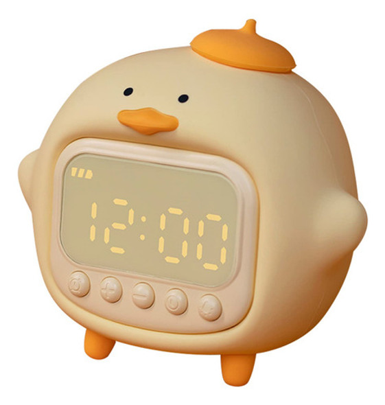 Axcvveiyi Reloj Despertador De Pato Para Ninos, Bonita Luz N 0