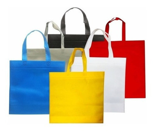 100 Bolsas De Friselina Tela Ecologica 40x45 80g Rojas Lisas 0