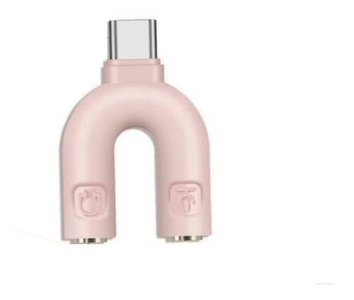 Adaptador Tipo C A 2 3.5mm Auricular Micrófono Celular Table 0