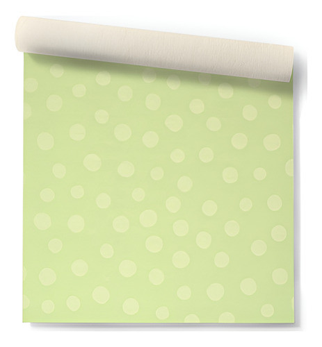 Papel Vinilico Texturado Círculos Verde Nido Muresco 8704/2 0