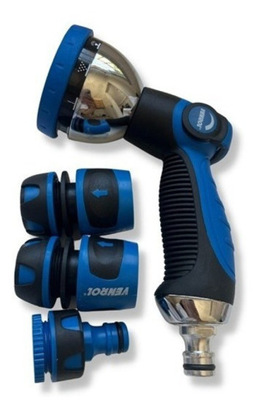 Kit Hidropistola 10 Posic Premium Metal + Accesorios 3/4 0