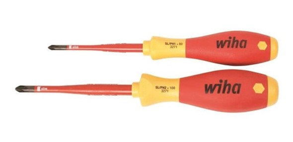 Destornilladores Wiha Tools Acero Cromado Phillips 2 Tama... 0