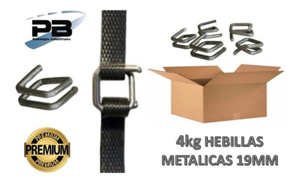 Hebillas Metálicas  Uso En Fleje Suncho De 19mm X 4kg!!. 1