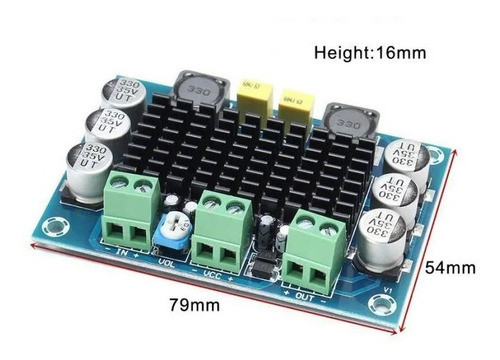 Amplificador De Audio Mono 100w Clase D - Unoelectro 1