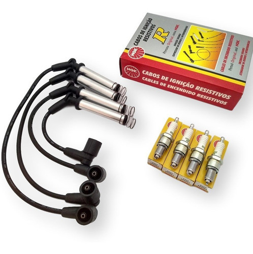 Kit Cables + Bujias Ngk Fiat Strada Adventure Desde 2005 0
