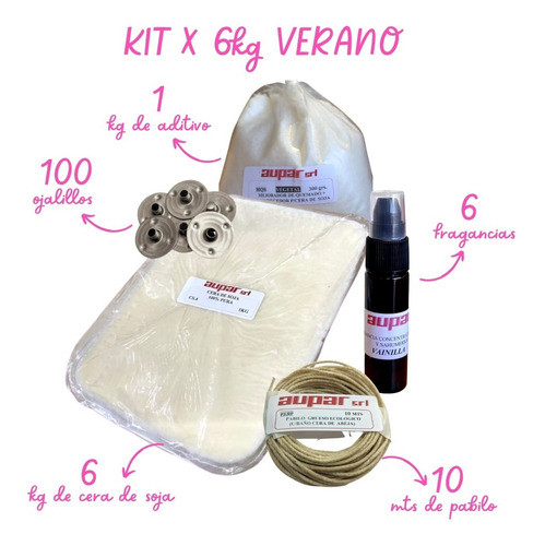 Kit Soja X 6 Kilos +insumos 6 Frag Super Concentrada Verano 1