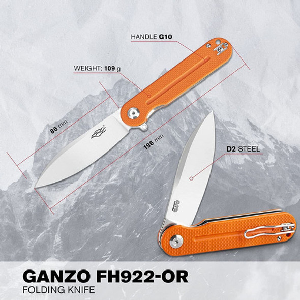 Cuchillo Navaja De Bolsillo Plegable Naranja| Firebird Fh... 1 Cuchillo Navaja De Bolsillo Plegable Naranja| Firebird Fh... 1