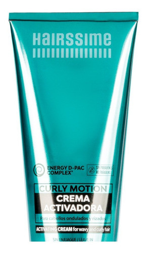 Hairssime Curly Motion Crema Activadora Rulos 175gr Local 1