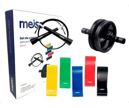Kit Bandas Elasticas Funcional Gym Rueda Y Soga 0