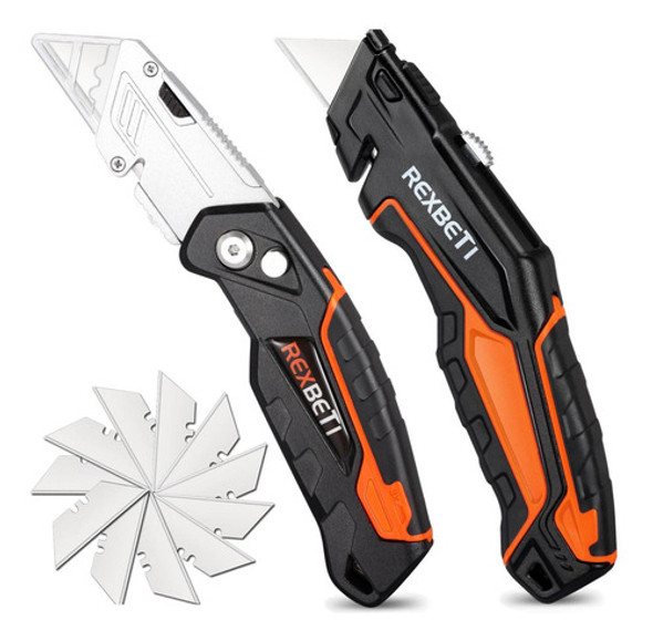 Cortadores Retractiles Resistentes- Cuchillos Utilitarios 2u 0 Cortadores Retractiles Resistentes- Cuchillos Utilitarios 2u 0