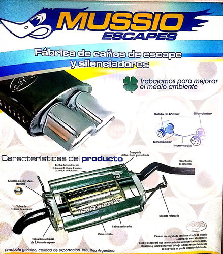 Escape Silenciador Trasero Peugeot 306 1