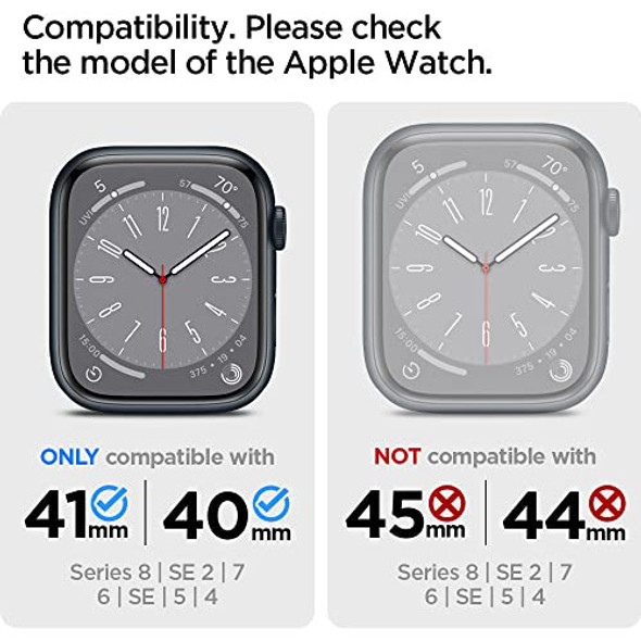 Funda Spigen Para Apple Watch Series De 40mm 41mm Blanca 1