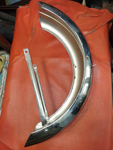Guardabarro Siambretta 125 Std Delantero Cromado Original 0k 0